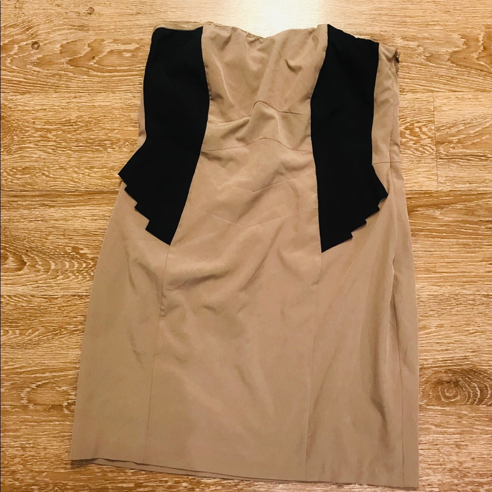 Forever21 Strapless side zip dress